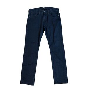 Paige Federal Slim Straight Leg Jeans Dark Inkwell Wash Mens 33 Made in USA